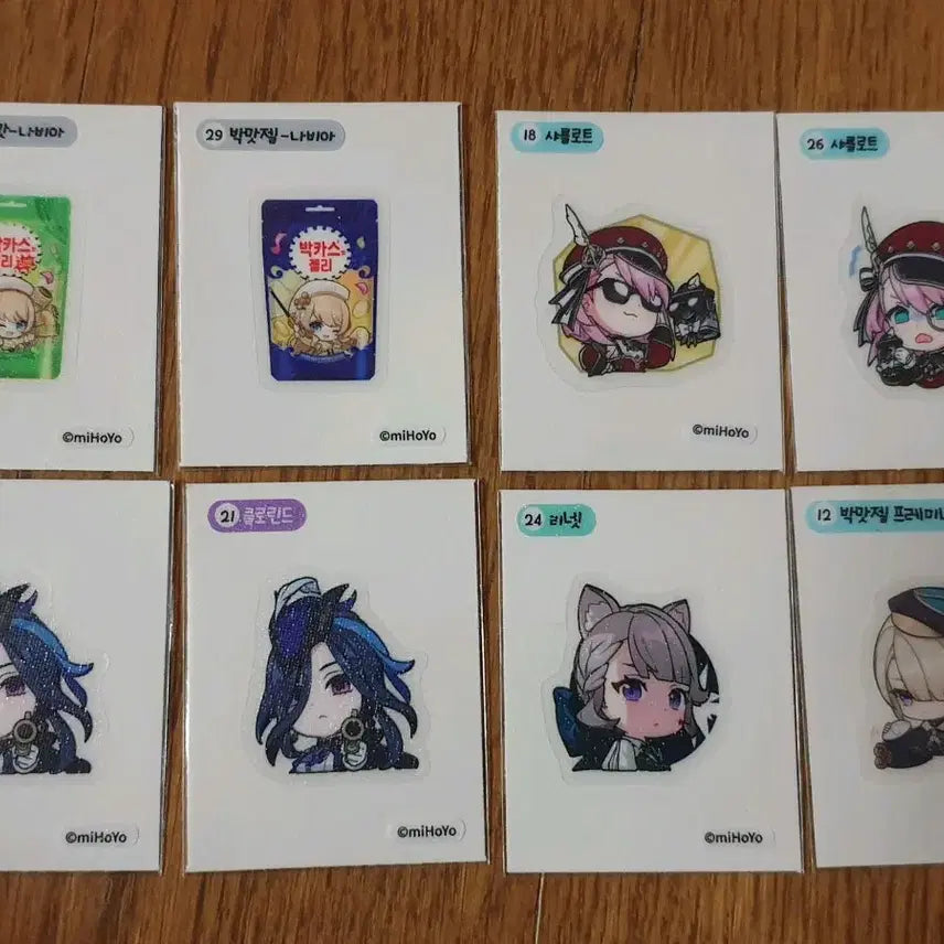 [BUNJANG] Genshin Impact Flavor Jelly Stickers Bundle Set / 원신 박맛젤 띠부씰 일괄