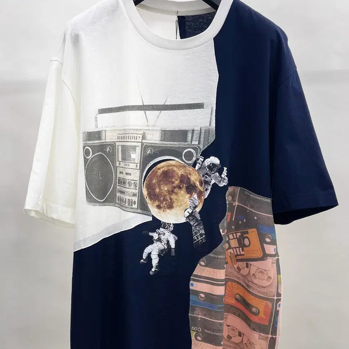 [BUNJANG] System Homme One-Point Graphic T-Shirt / 시스템옴므 원포인트 반팔티셔츠