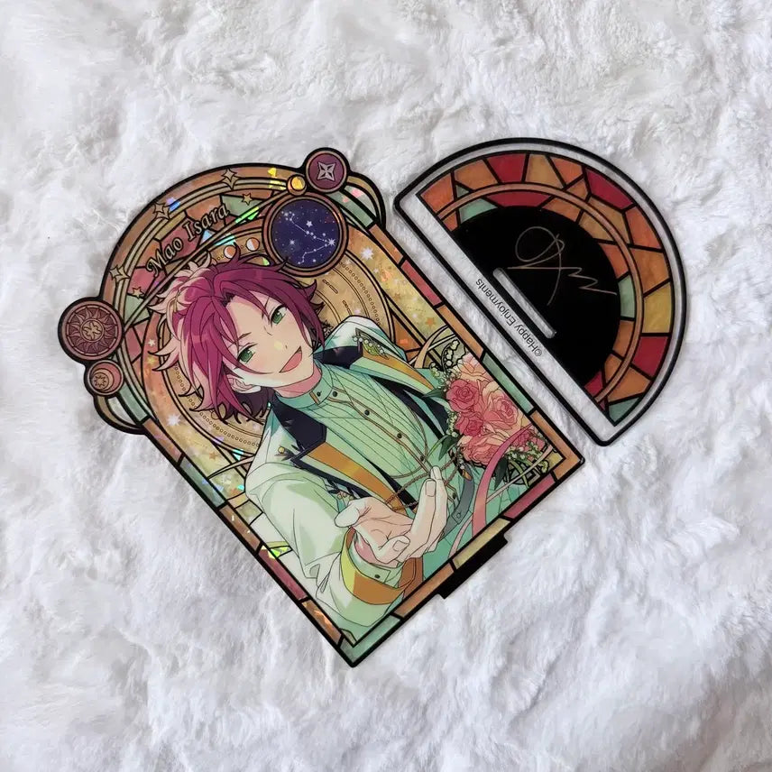 [BUNJANG] Ensemble Stars! Stained Glass 3rd Edition Mao Isara Acrylic Stand (Chugoku/Japan) / 앙스타 스테인드글라스 3탄 이사라 마오 트릭스타 아크릴스탠드 중스타 스글