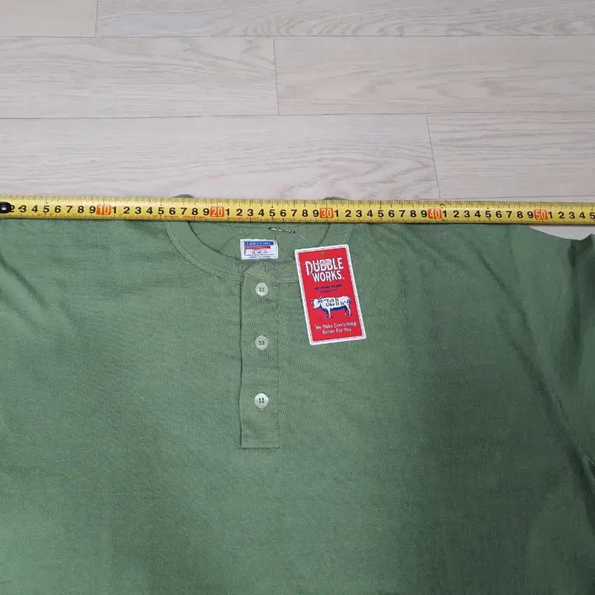[BUNJANG] Dubble Works Henry Neck Loopwheel T-Shirt / Dubble Works 더블 웍스 더블웍스 웨어하우스 헨리넥 천축 루프휠