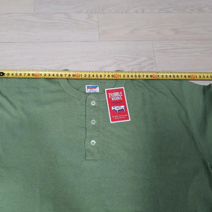 [BUNJANG] Dubble Works Henry Neck Loopwheel T-Shirt / Dubble Works 더블 웍스 더블웍스 웨어하우스 헨리넥 천축 루프휠