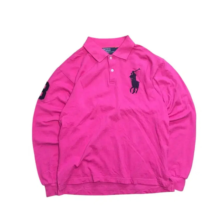 [BUNJANG] Polo Ralph Lauren Big Pony Chieftain Long Sleeve Rugby T-Shirt / 폴로 랄프로렌 빅포니 치프키프 긴팔 럭비 티셔츠