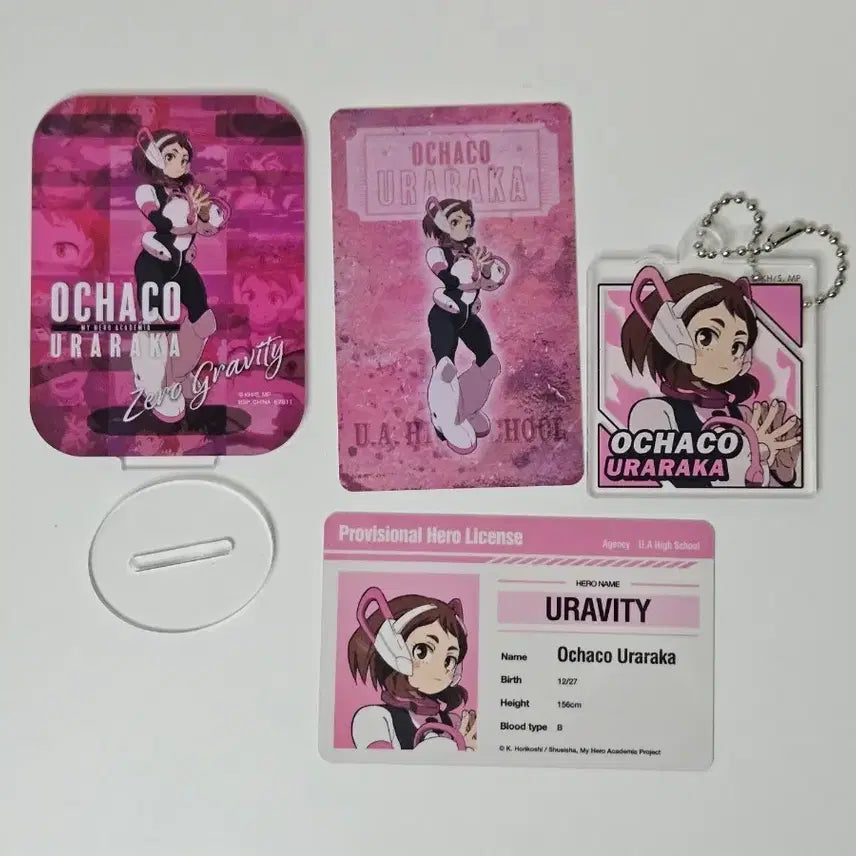 [BUNJANG] My Hero Academia Ochaco Uraraka Merchandise Bundle Set / 나의 히어로 아카데미아 우라라카 오챠코 굿즈 일괄
