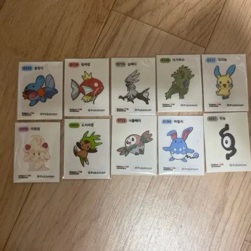 [BUNJANG] Pokemon 30th Anniversary Sticker Collection / 포켓몬 30주년 기념 띠부씰 판매합니다
