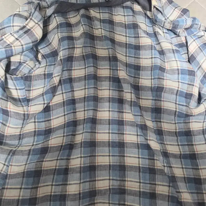 [BUNJANG] Allegri Blue Check Long Sleeve Shirt / 알레그리 블루 체크 긴팔 셔츠