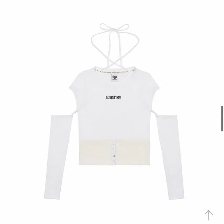 [BUNJANG] Love is True Cut-Out T-Shirt White / 러브이즈트루 컷아웃 티셔츠 화이트 교신 가능