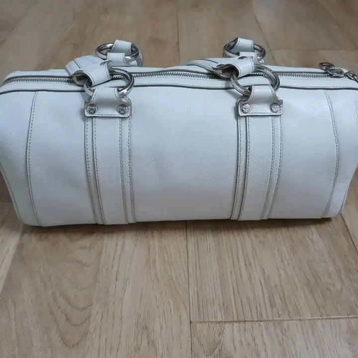[BUNJANG] MCM Genuine White Boston Bag Tote Bag / MCM 정품 화이트 보스턴백 토트백 가방