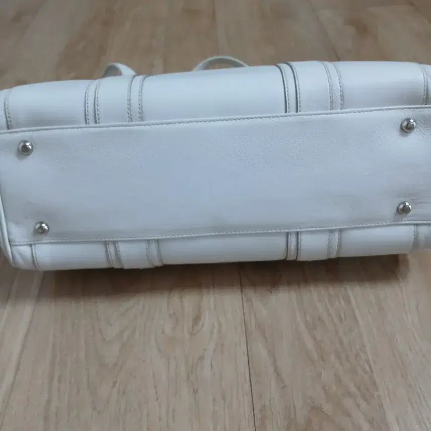 [BUNJANG] MCM Genuine White Boston Bag Tote Bag / MCM 정품 화이트 보스턴백 토트백 가방