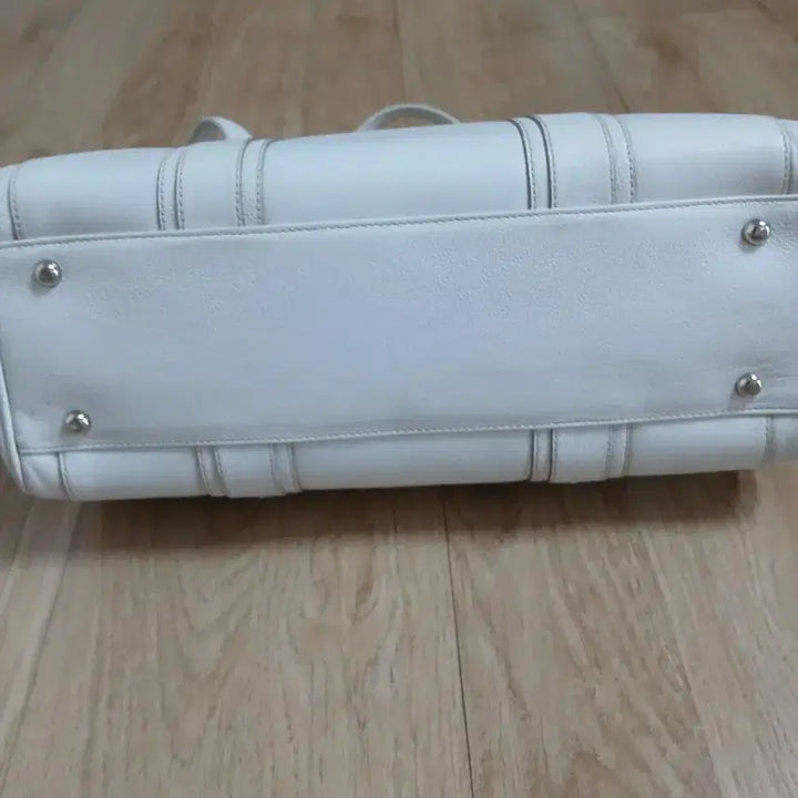 [BUNJANG] MCM Genuine White Boston Bag Tote Bag / MCM 정품 화이트 보스턴백 토트백 가방