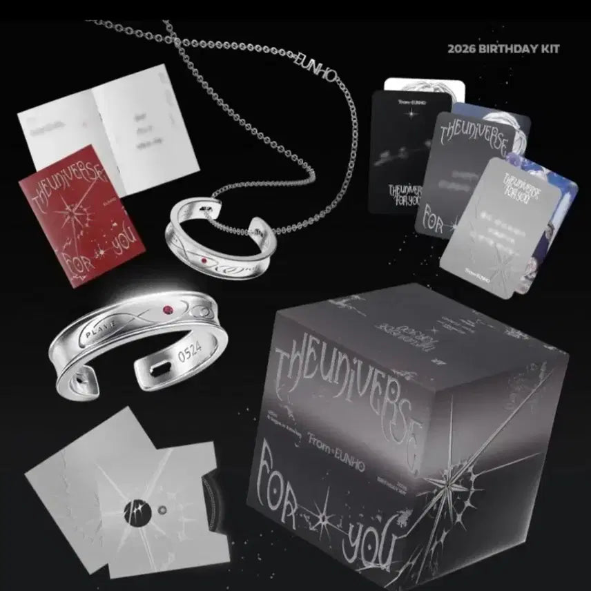 [SOLD OUT] [BUNJANG] PLAVE Eunho 2026 Birthday Kit Ring Necklace Photocard Full Set / 플라브 2026 은호 생일 키트 반지 목걸이 풀세트