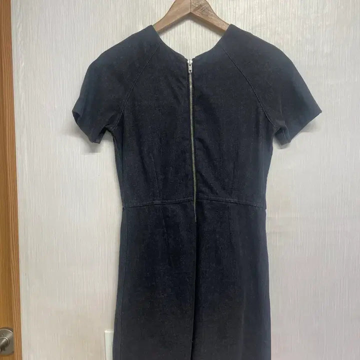 [BUNJANG] Black Denim Mini Dress / 블랙 청 원피스