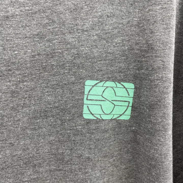 [BUNJANG] System Homme Melange Grey Graphic Logo Short Sleeve T-Shirt / 시스템옴므 원포인트 반팔티셔츠