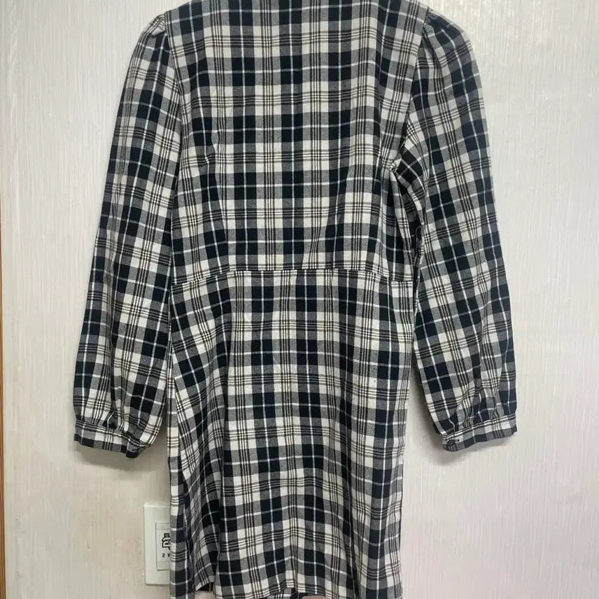 [BUNJANG] Black and White Check Pattern Jacket Dress / 체크 자켓 원피스