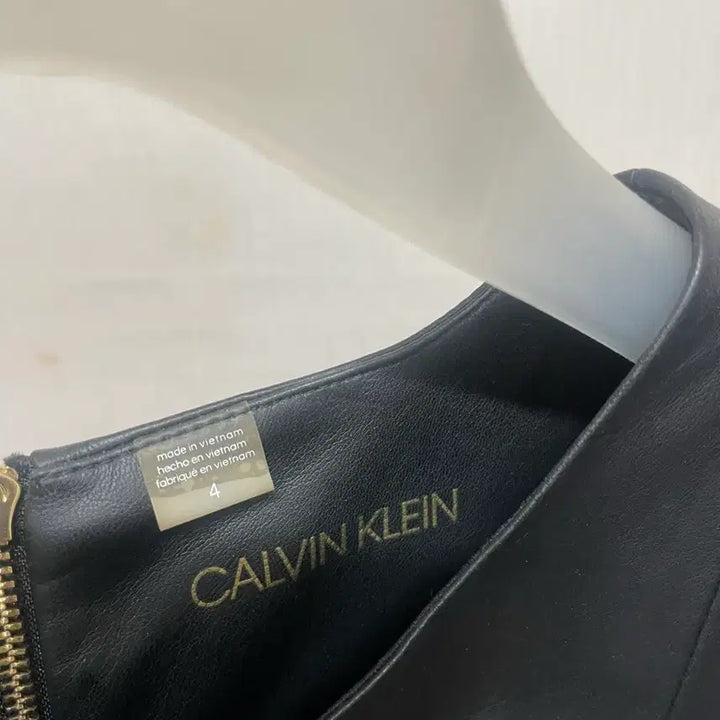 [BUNJANG] Calvin Klein Leather Dress / 캘빈클라인 가죽 원피스