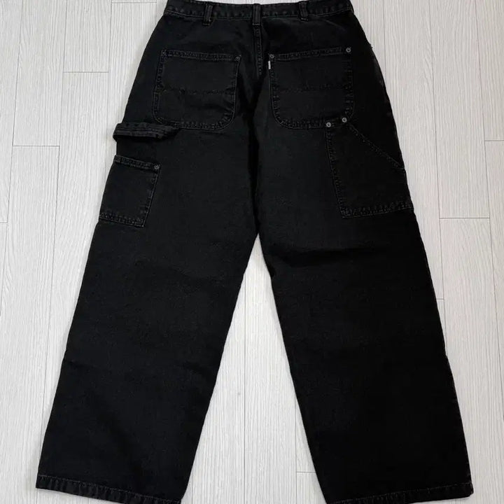 [BUNJANG] HAECHING ROOM VTG Double Knee Pants Black / 해칭룸 VTG 더블니 팬츠 블랙