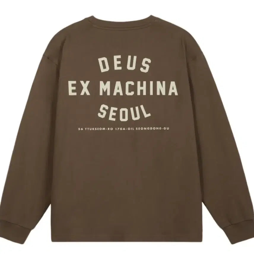 [BUNJANG] Deus Ex Machina Seoul Address Long Sleeve Brown 2XL / [2XL] 데우스 엑스 마키나 서울 어드레스 롱슬리브 브라운 새상품