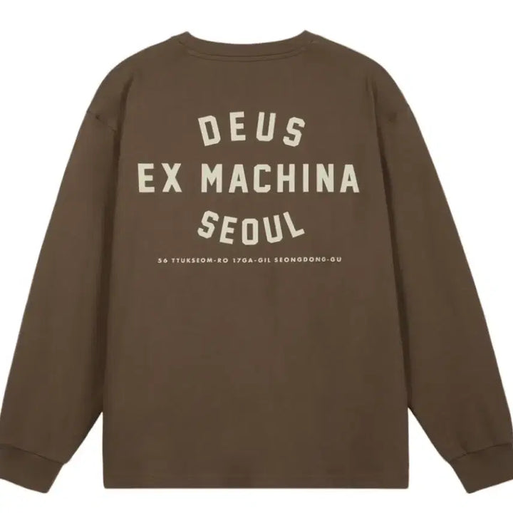 [BUNJANG] Deus Ex Machina Seoul Address Long Sleeve Brown 2XL / [2XL] 데우스 엑스 마키나 서울 어드레스 롱슬리브 브라운 새상품