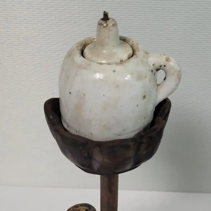 [BUNJANG] Joseon Dynasty Candlestick and Oil Lamp / [골동품] 조선시대 등잔대, 호롱