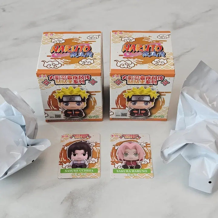 [BUNJANG] EAKI Naruto Hug Character Figure Set (Sasuke, Sakura) / [2종세트]EAKI 나루토 허그시트 앉아있는 피규어(사스케, 사쿠라)