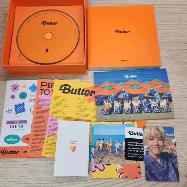 [BUNJANG] BTS Butter Album Unsealed 2 Versions + Weverse POB Bundle Set / 방탄소년단 버터 개봉앨범 2종 + 위버스 포카 특전 일괄 양도