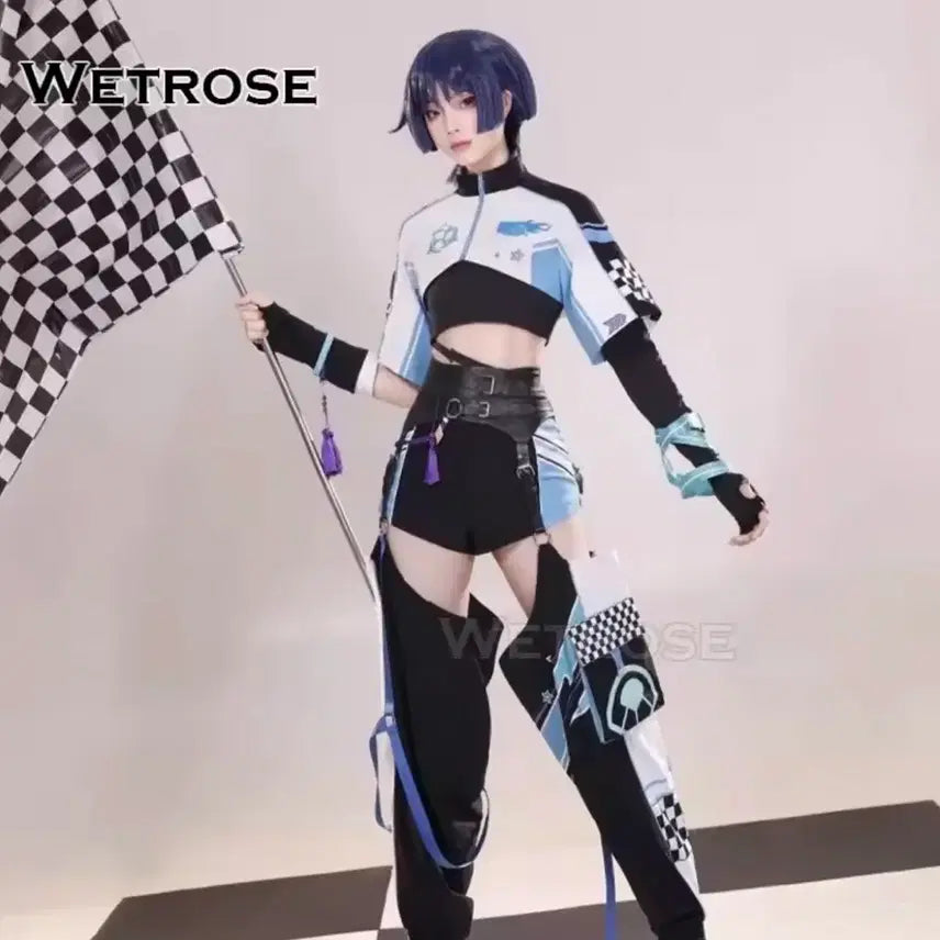[BUNJANG] Genshin Impact Wanderer Racing Cosplay Costume (Size S) / 현물 방랑자 레이싱 코스프레 S 원신 옷 의상