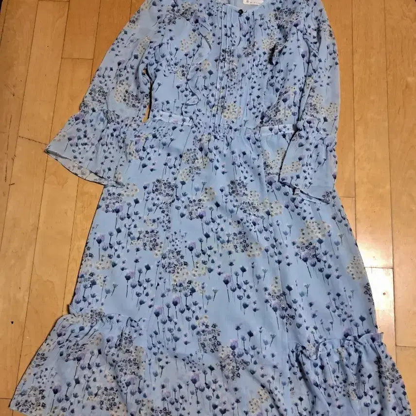 [BUNJANG] It Michaa Floral Chiffon Dress - Size 55 / 잇미샤. 원피스55