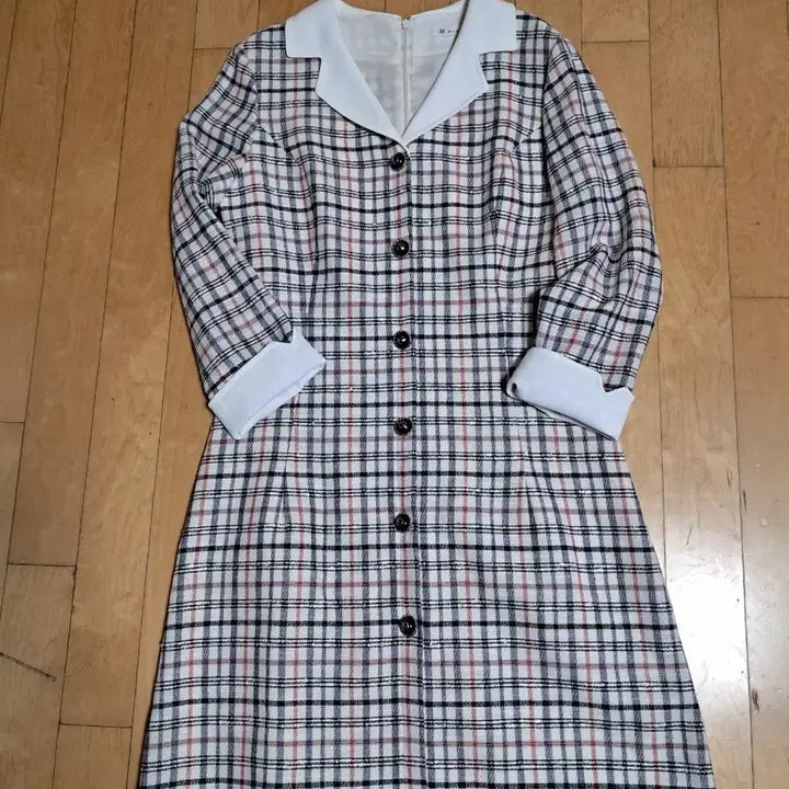 [BUNJANG] It MICHAA Tweed Checkered Midi Dress / 잇미샤. 트위드. 원피스55