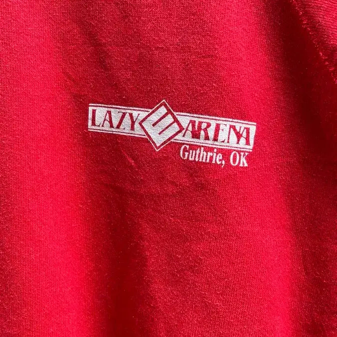 [BUNJANG] 80s Heinz USA Fabric Rodeo Graphic Sweatshirt (L) / [80s] 헤인즈 USA원단 로데오 그래픽 스웨트셔츠 (L)