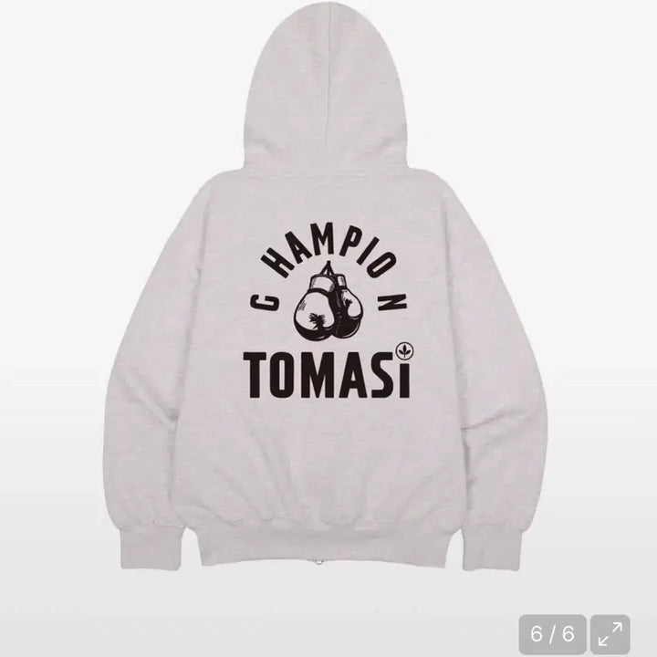 [BUNJANG] Tomasy White Hoodie Zip-Up S / 토마시 화이트 후드집업