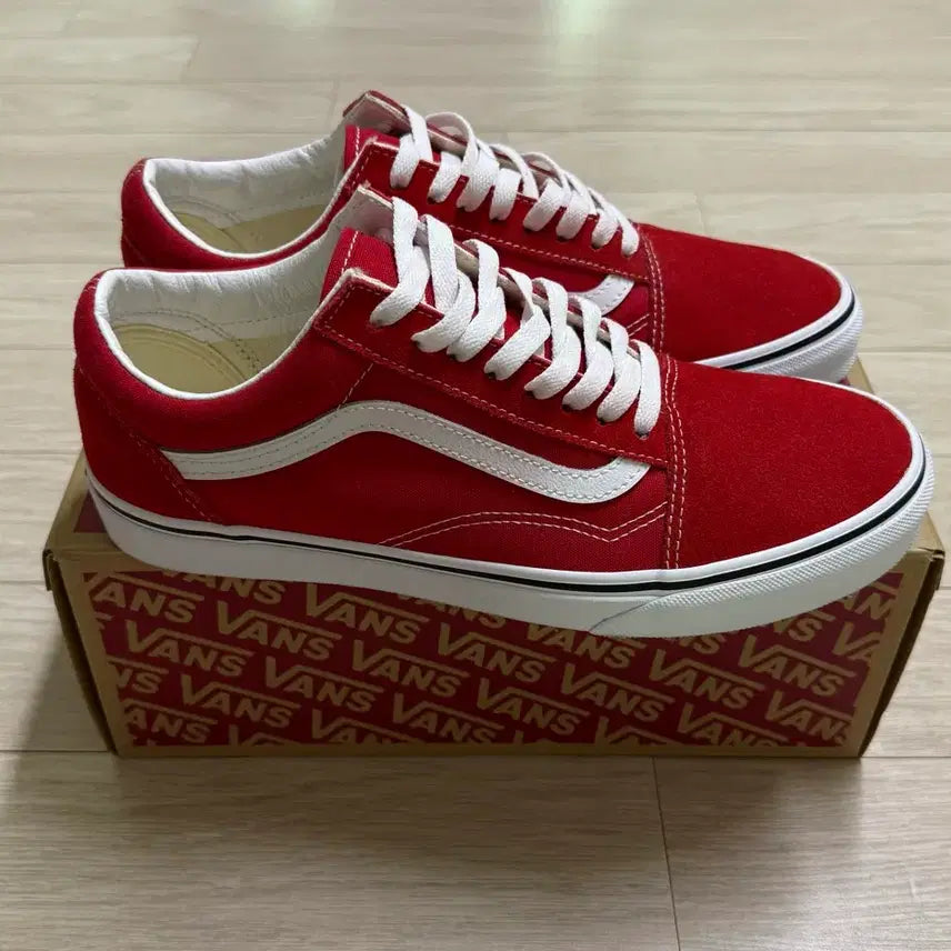 [BUNJANG] Vans Old Skool Racing Red 270mm Sneakers / 반스 올드스쿨 레이싱 레드 - 270 사이즈