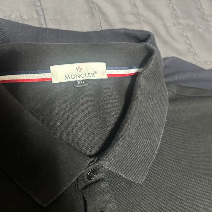 [BUNJANG] Moncler Black Short-Sleeve Polo Shirt XL / 몽클레어 반팔 PK 카라티 블랙 XL