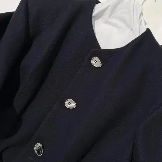[BUNJANG] T/SEHNE Virgin Wool Collarless Jacket Blazer / T/sehne 버진울 카라리스 논카라 자켓 블레이져 새제품