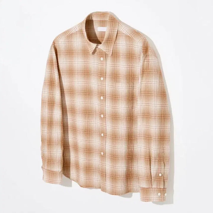 [BUNJANG] MOMADesign Seersucker Tartan Check Shirt Orange / 모마디자인 / 에어 쿨 시어서커 타탄 체크셔츠 오렌지 / 48