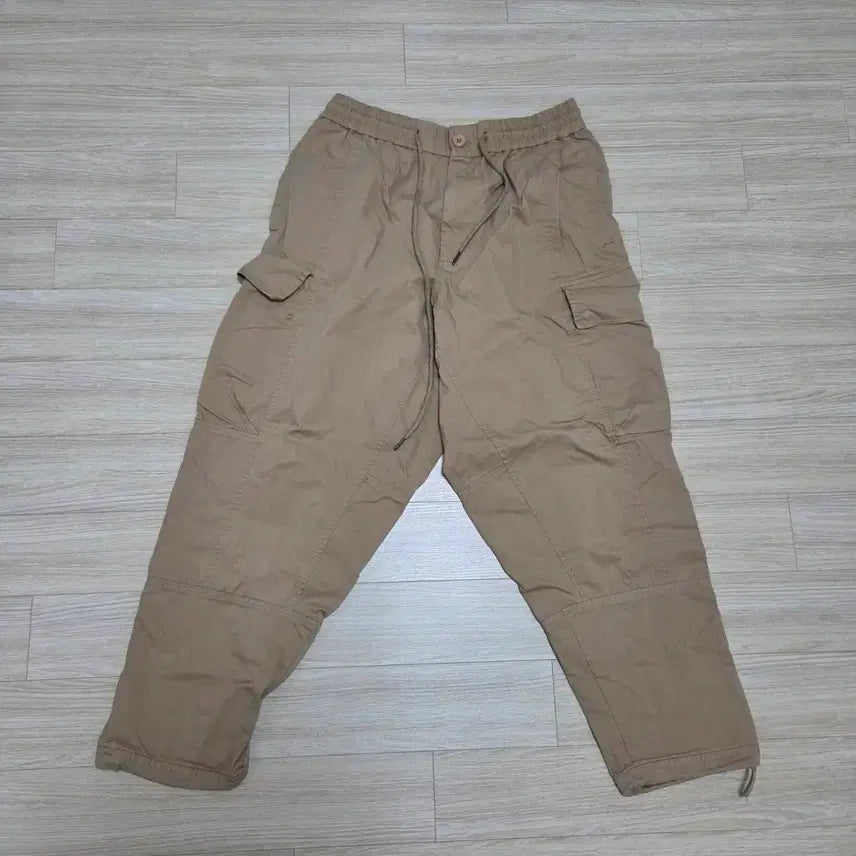 [BUNJANG] Wide Leg Cargo Pants Beige M / 스타터 카고팬츠 배기팬츠 면바지 베이지 M