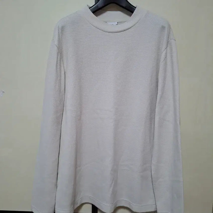 [BUNJANG] Ziozia Waffle Crewneck T-Shirt Beige Size 100 / 지오지아 와플 크루넥 티셔츠 100 베이지