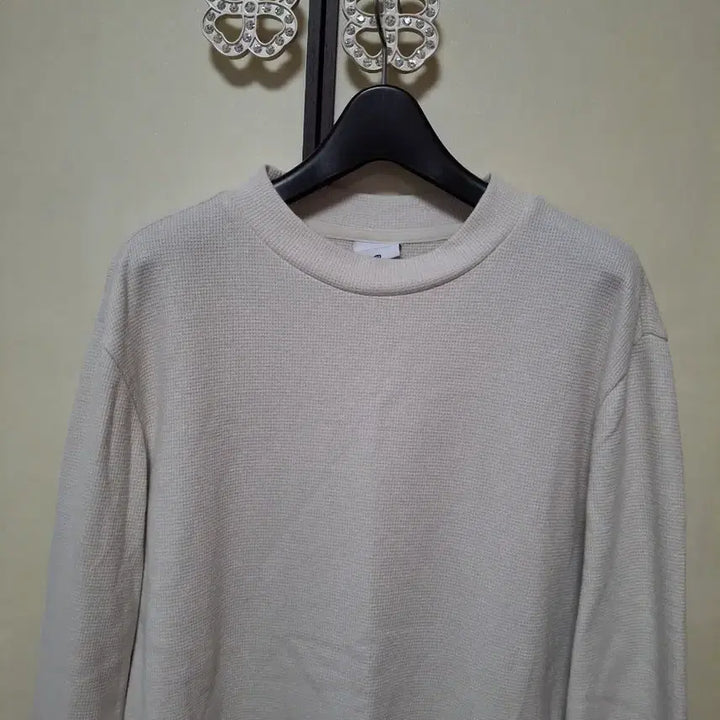[BUNJANG] Ziozia Waffle Crewneck T-Shirt Beige Size 100 / 지오지아 와플 크루넥 티셔츠 100 베이지