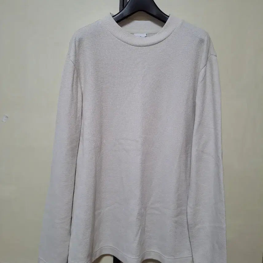 [BUNJANG] Ziozia Waffle Crewneck T-Shirt Beige Size 100 / 지오지아 와플 크루넥 티셔츠 100 베이지