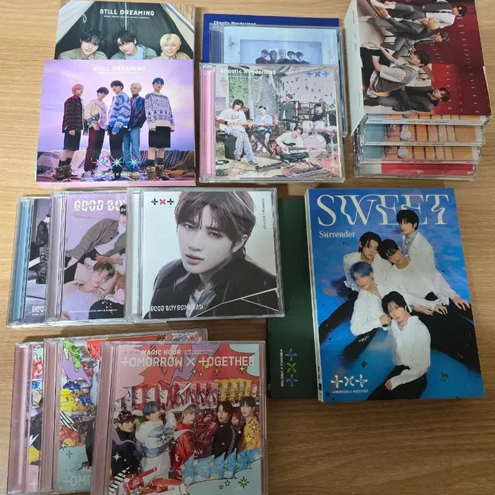 [BUNJANG] TXT Japanese Album Bundle Set Beomgyu Limited Postcard / 투바투 일본앨범 16개 일괄 범규 한정 엽서 양도