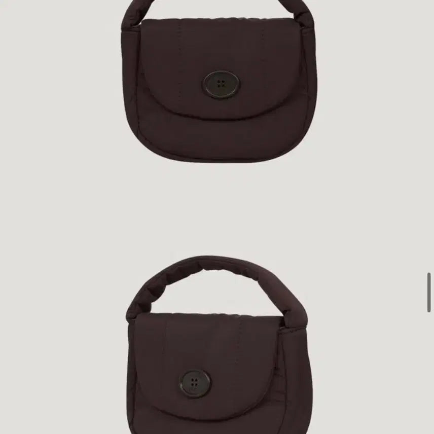[BUNJANG] Monde Monde Mini Padded Tote Bag Brown Crossbody Bag / 몽드몽드 패딩백 미니 브라운 토트백 크로스백