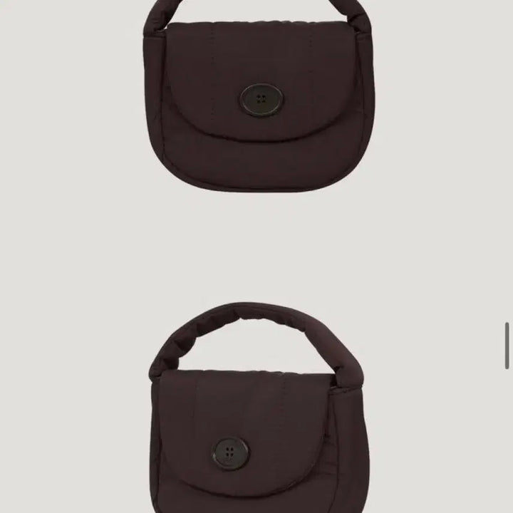 [BUNJANG] Monde Monde Mini Padded Tote Bag Brown Crossbody Bag / 몽드몽드 패딩백 미니 브라운 토트백 크로스백
