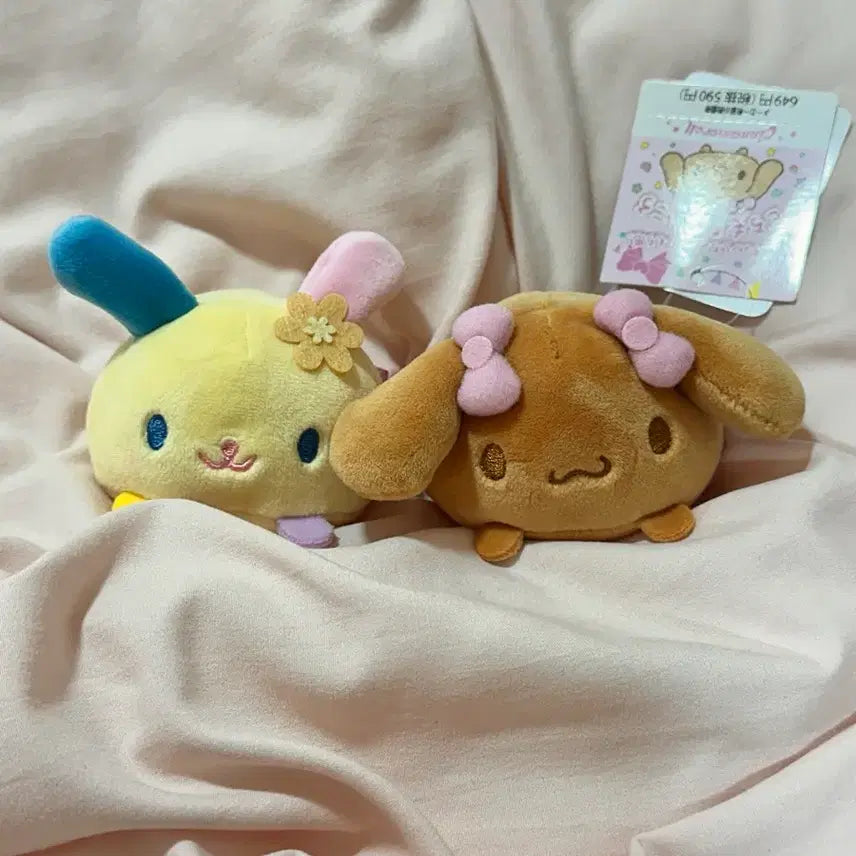 [BUNJANG] Sanrio Cinnamonroll &amp; Usahana Stress Ball Mochi Dolls Bundle Set / (일괄) 산리오 모카 시나모롤 &amp; 우사하나 스트레스볼 모찌볼 인형