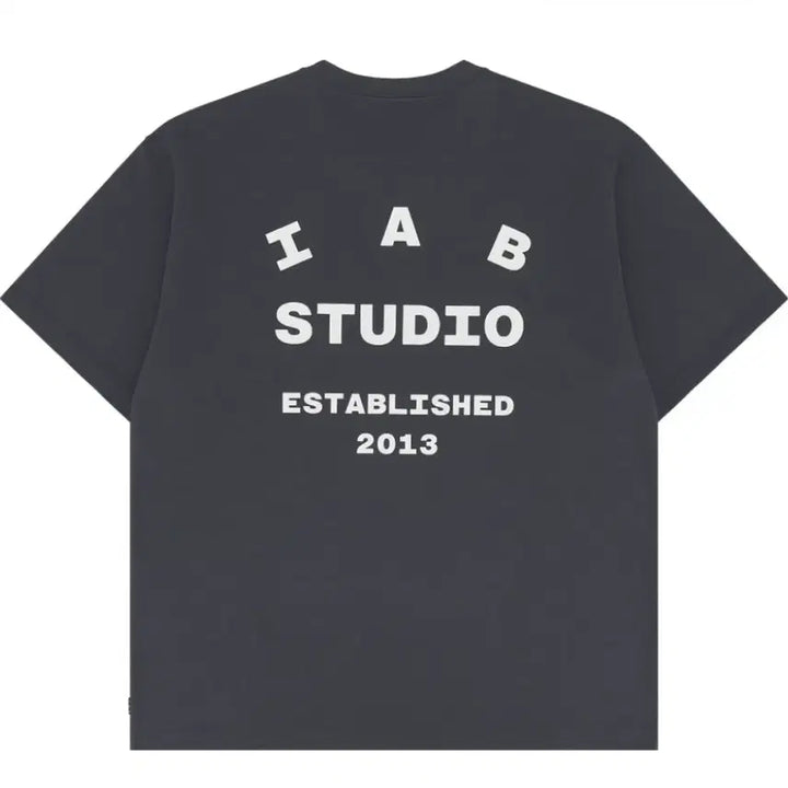 [BUNJANG] IAB STUDIO 26 T-shirt Charcoal White L / 아이앱 스튜디오 26 아이앱 티셔츠 차콜 화이트 [L]