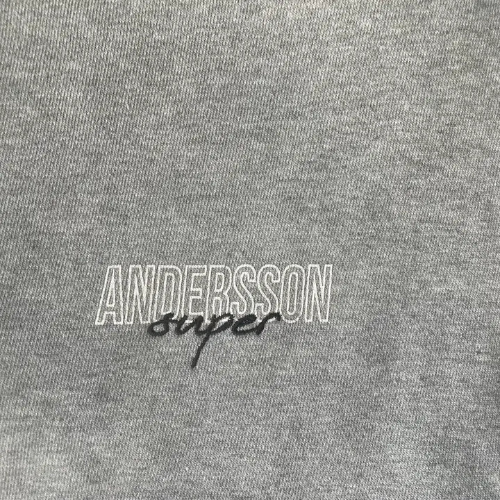 [BUNJANG] Andersson Bell Grey Logo Embroidered Hoodie / 앤더슨벨 후드티 s