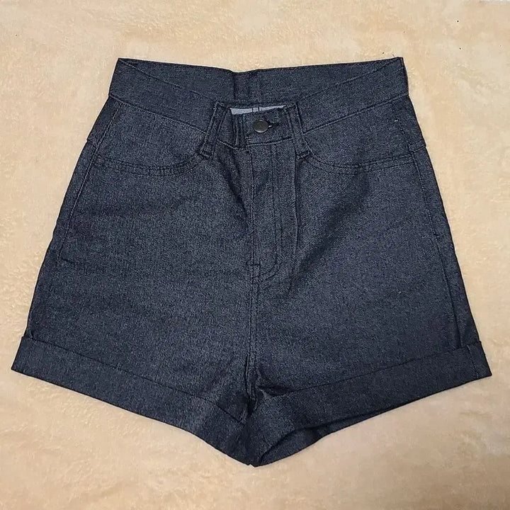 [BUNJANG] High-Waisted Denim Shorts Bundle (Black Blue &amp; Deep Blue) / 흑청 하이웨스트 데님 숏팬츠+진청 하이웨스트 데님 숏팬츠
