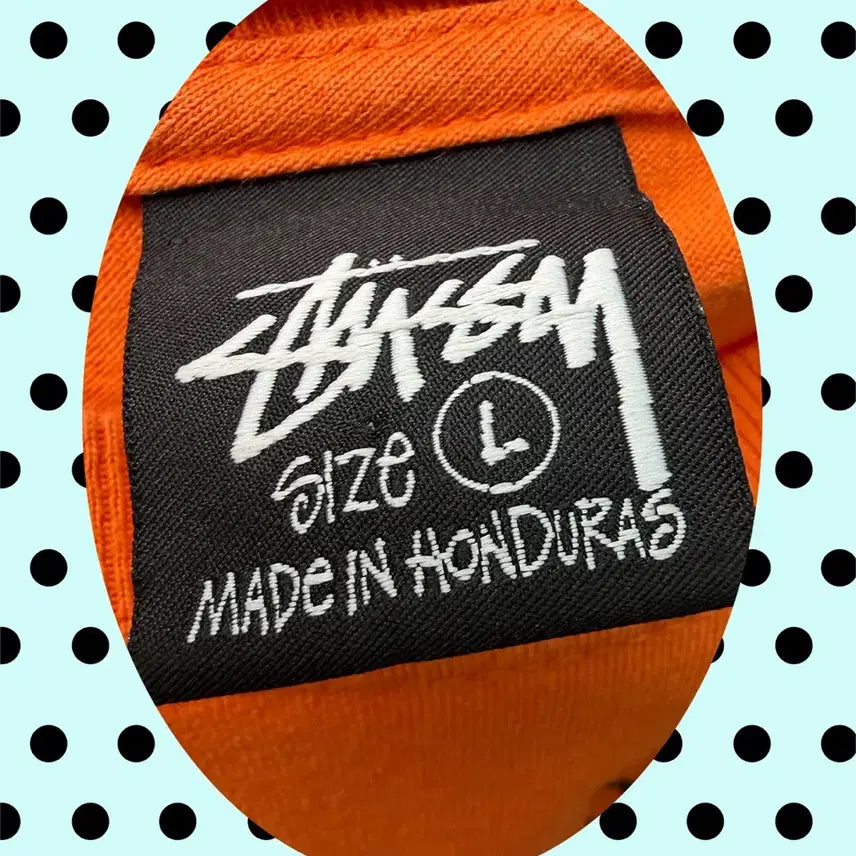 [BUNJANG] Stussy Orange Long Sleeve T-Shirt / 스투시 오렌지색 긴팔 티셔츠
