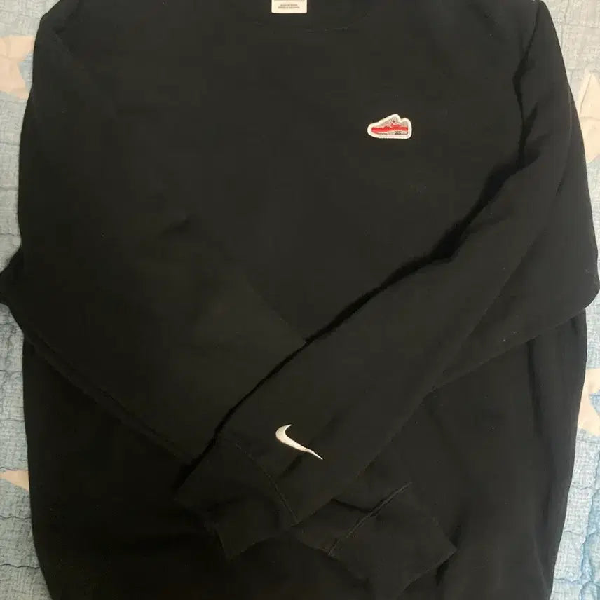 [BUNJANG] Nike French Terry Crewneck Sweatshirt Black / 나이키 프렌치 테리 크루넥 스웻셔츠 블랙