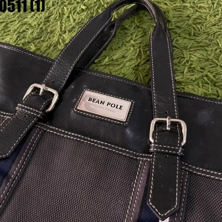 [BUNJANG] Beanpole Colorblock Tote Bag / 빈폴 배색 토트백 가방