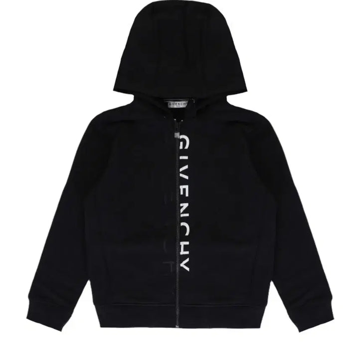 [BUNJANG] Givenchy Kids Black Double Logo Hooded Zip-Up (New) / 지방시 블랙 더블 로고 후드 집업 (새상품)