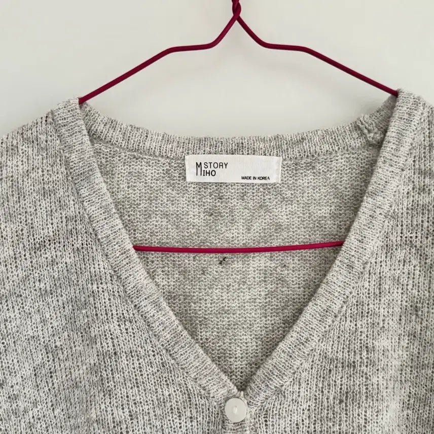 [BUNJANG] V-Neck Short Sleeve Cardigan / 브이넥 반팔 가디건