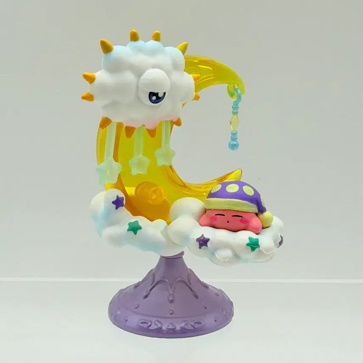 [BUNJANG] Re-Ment Kirby Starryrium Moon &amp; Clouds Figure / 리멘트 별의커비 스타리움 달과구름 피규어 (160)